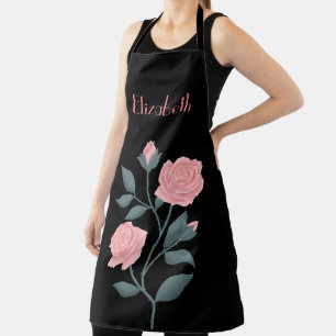 Pink flower  apron