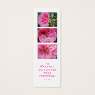 Pink Flower Bookmark Gift
