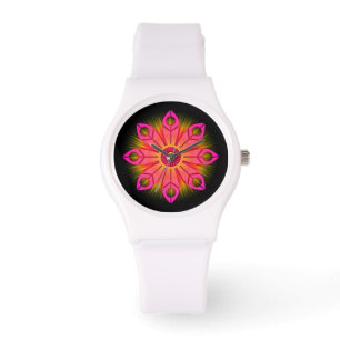 Pink Flower Burst Watch