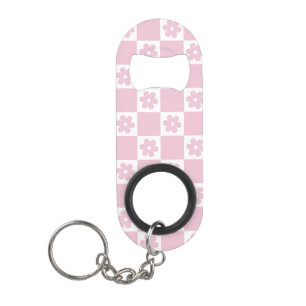 Pink Flower checked pattern