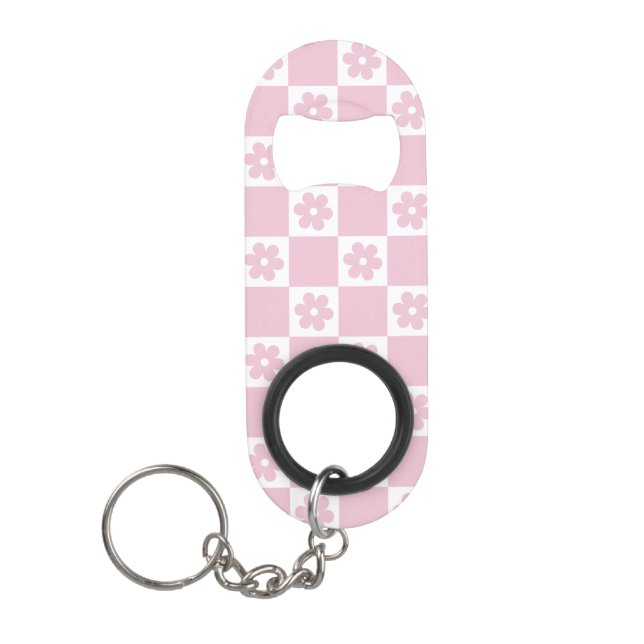 Pink Flower checked pattern (Front)