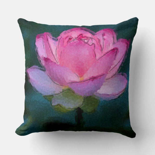 Pink Flower Cushion (Front)