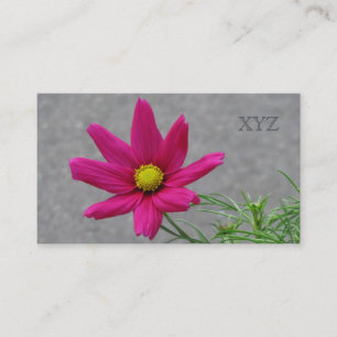 Pink Flower custom business cards