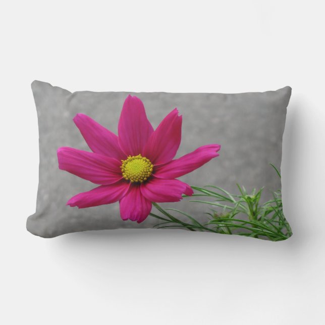 Pink Flower custom throw pillow (Front)