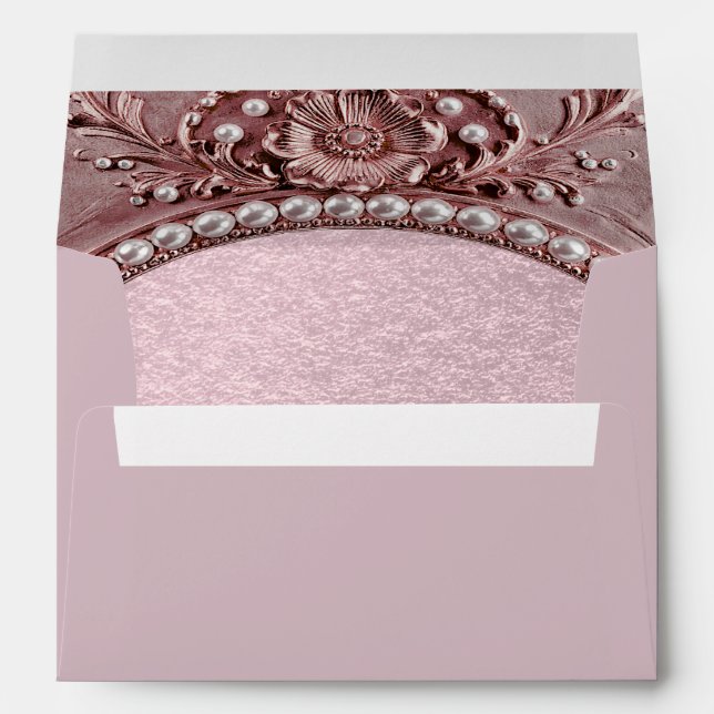 Pink Flower Envelope (Back (Bottom))