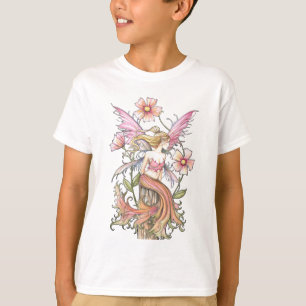 Pink Flower Fairy Art T-Shirt