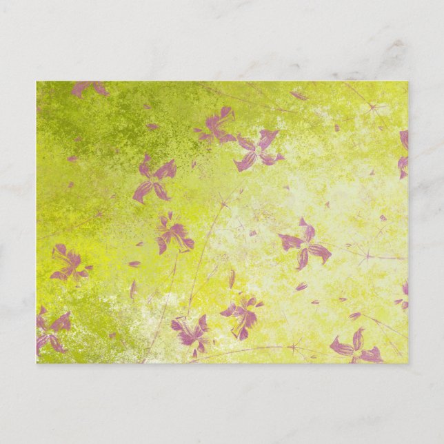 Pink Flower Fields Postcard (Front)