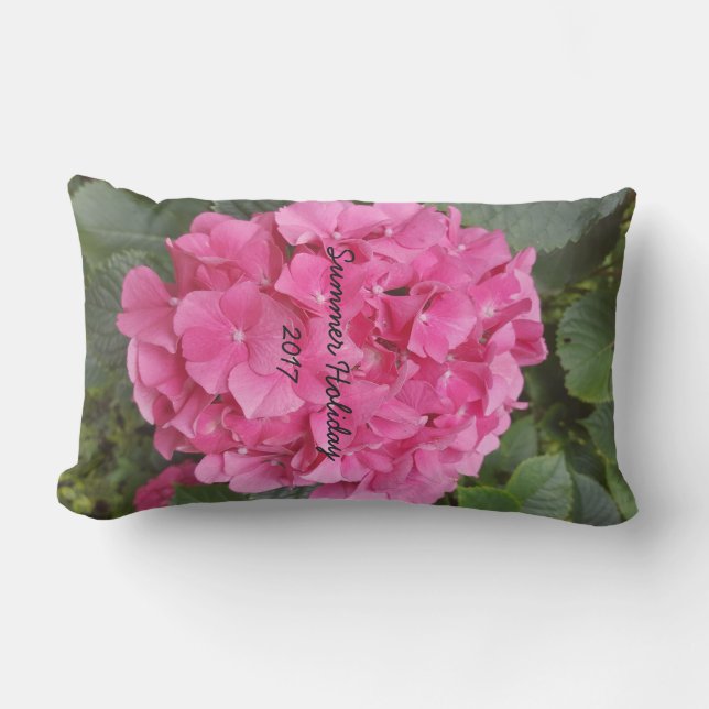 Pink Flower Floral Photography Nature Outdoor Cushion (Front)