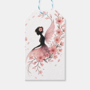 Pink Flower Flower Fairy of Sakura Gift Tags