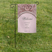 Pink Flower Garden Flag