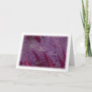 Pink Flower Get Well Soon Card