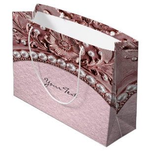 Pink Flower Gift Bag