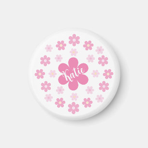 Pink Flower Glam- Magnet