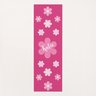 Pink Flower Glam- Yoga Mat
