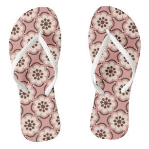 Pink flower jandals