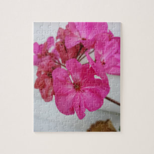 Pink flower jigsaw puzzle