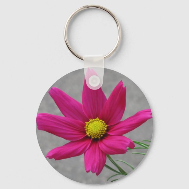 Pink Flower key chain (Front)