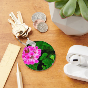 Pink Flower - Key Ring