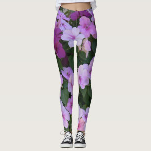 Pink Flower Leggings