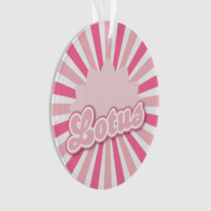 Pink Flower Lotus Ornament