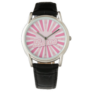 Pink Flower Lotus Watch