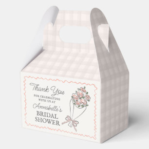 Pink Flower Market Fresh Floral Bridal Shower Favour Box