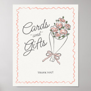 Pink Flower Market Fresh Floral Cards and Gifts Poster