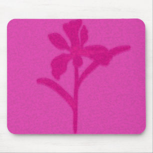 pink flower mouse pad