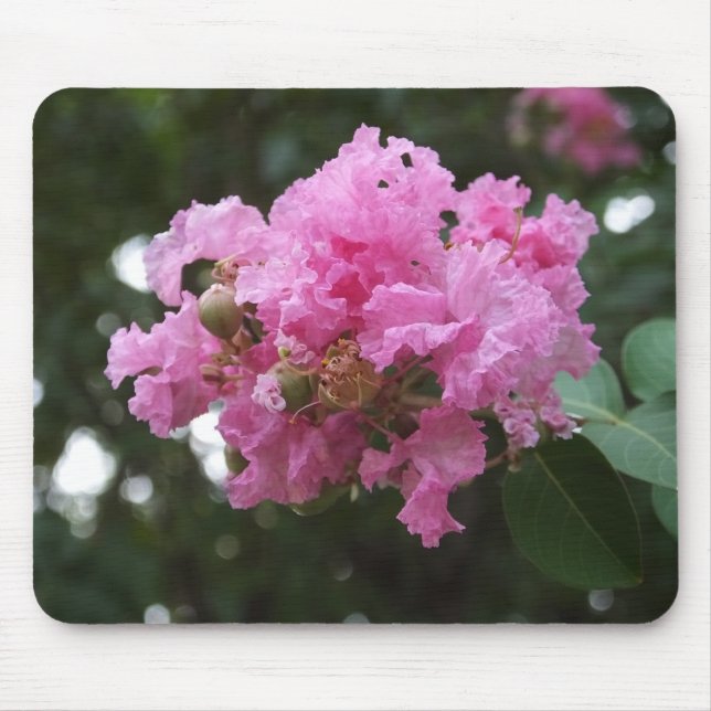 Pink Flower Mouse Pad (Front)