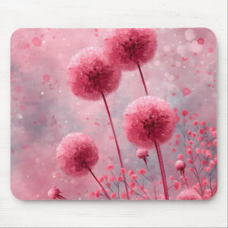 Pink Flower Mouse Pad