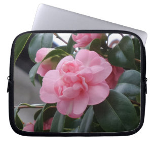 Pink Flower Neoprene Laptop Sleeve 10 inch