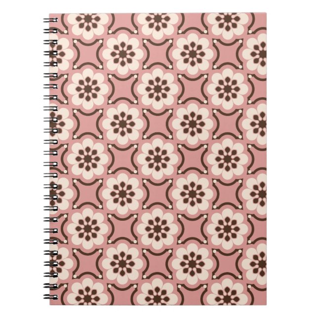 Pink flower notebook (Front)
