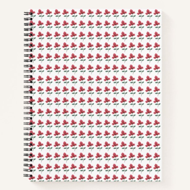 pink flower notebook (Front)