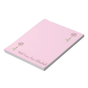 Pink Flower Painting Notepad