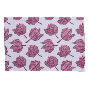 Pink Flower Pattern Pastel Floral Physalis Bloom Pillowcase