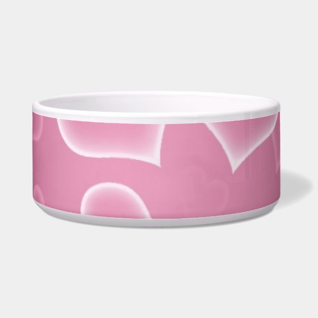 Pink Flower Pet Bowl (Front)