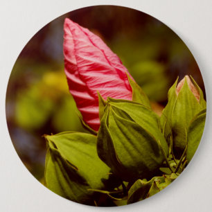 Pink Flower Photo Badge