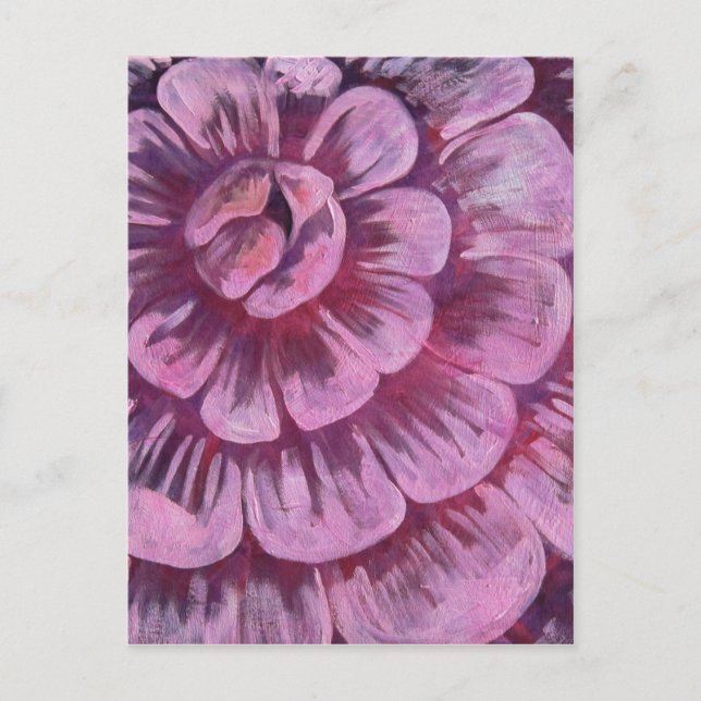 Pink Flower Postcard (Front)