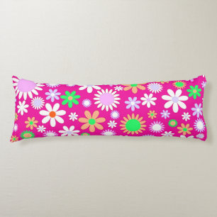 Pink Flower Power Body Cushion