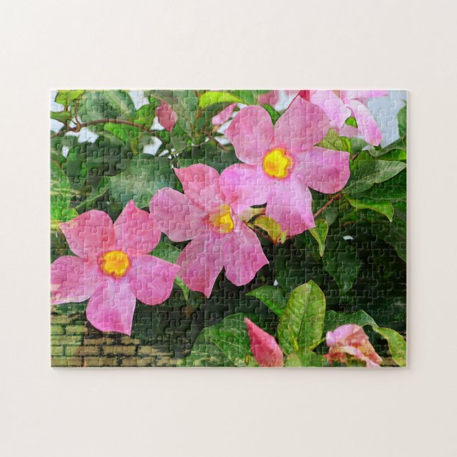 Pink Flower Puzzle (Horizontal)