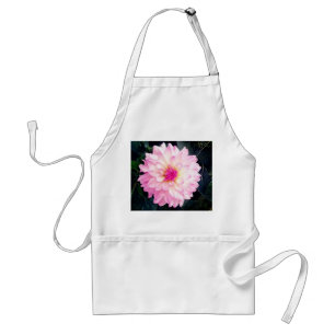 Pink flower standard apron