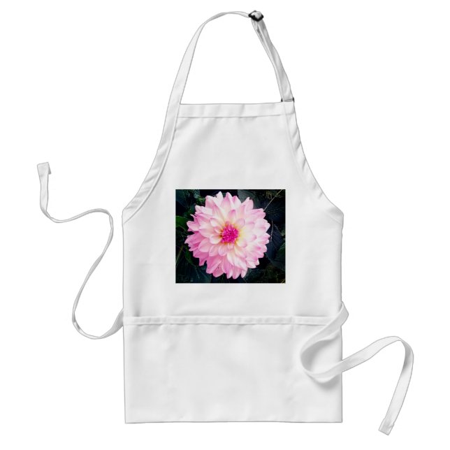 Pink flower standard apron (Front)