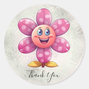 Pink Flower Sticker