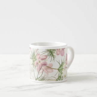 Pink Flower with Pine Expresso Mug
