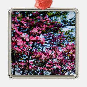 Pink flowering Dogwood tree Metal Tree Decoration