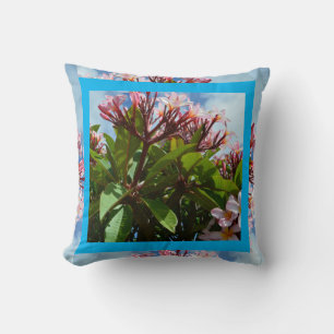 Pink Flowering Frangipani Tree, Cushion