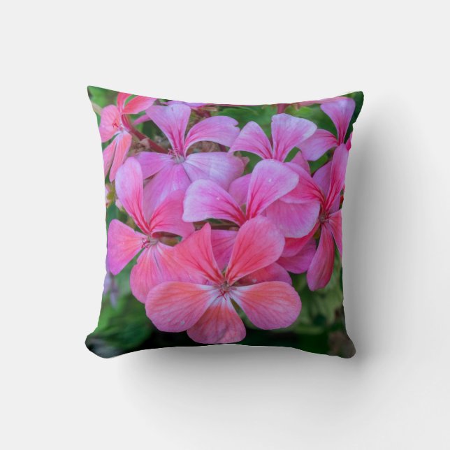 Pink Flowers 1 Cushion (Front)
