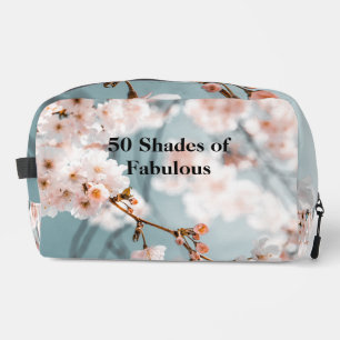 Pink Flowers 50 Shades of Fabulous Dopp Kit