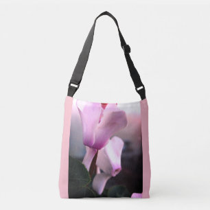 Pink Flowers  All-Over-Print Cross Body Bag