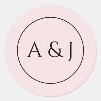 Pink Flowers and Lanterns Classic Round Sticker